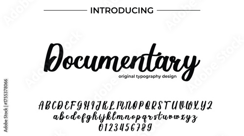 Documentary - Elegant Script Font for Smooth Handwritten Design and Creative Typography