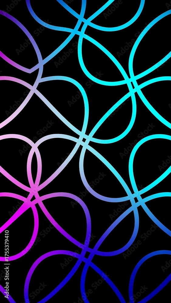 Fototapeta premium Abstract Neon Infinity Lines Colorful Glowing Wave Light Background