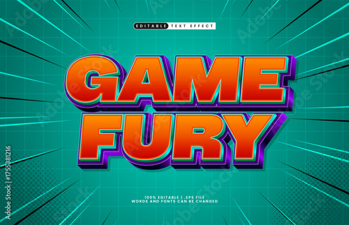 game fury editable text effect