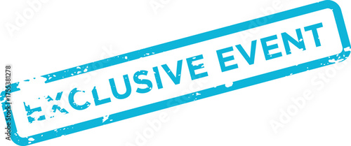 Premium event promotion stamp marking an exclusive gathering with limited attendance opportunities