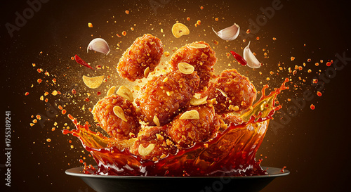 Garlic Soy Chicken Bites Splash