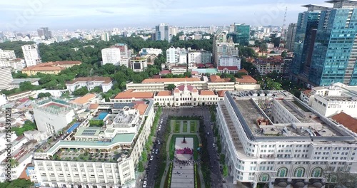 Aerial Cityscape of Ho Chi Minh City, Vietnam