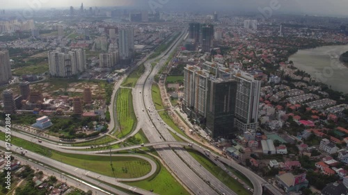 Panoramic Aerial View of Ho Chi Minh City, Vietnam