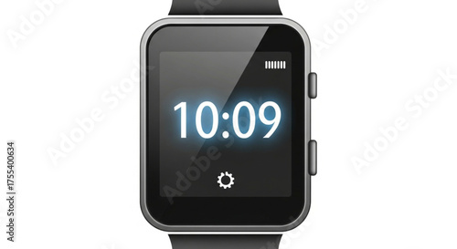 Smartwatch displaying 1009, showcasing a sleek design and user interface for timekeeping and notifications