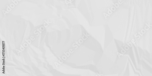 White paper wrinkled texture for background space. Rough white paper. Paper texture, recycled creased paper background.	
