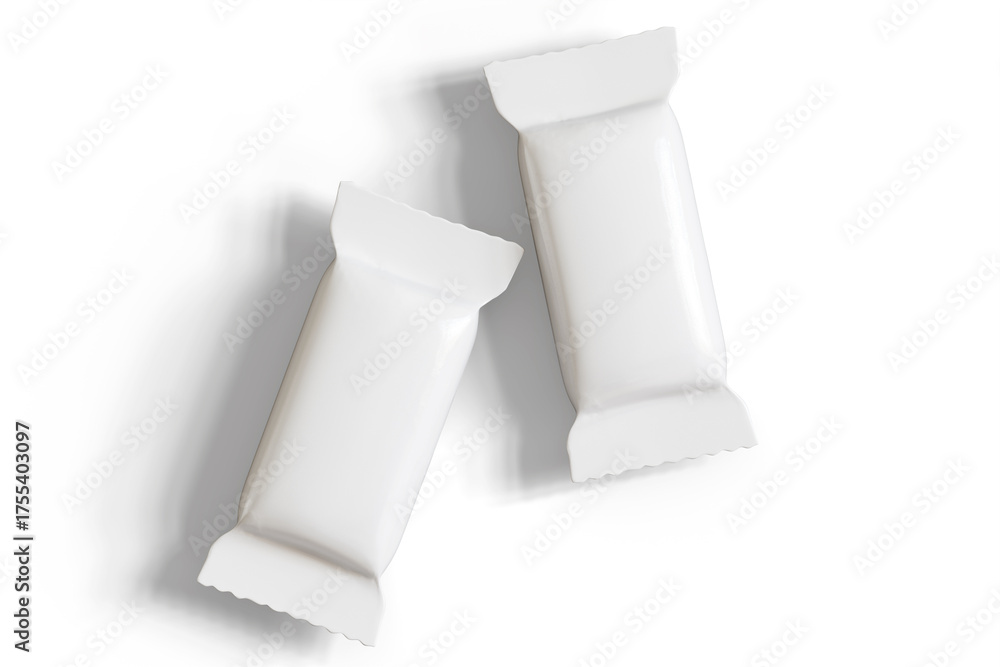Obraz premium Bar Packaging Mockup White Color Isolated on white background
