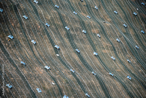 Slope Protection Mesh on the Serra Between Itaara and Santa Maria, RS, Brazil