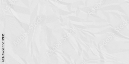 White paper wrinkled texture for background space. Rough white paper. Paper texture, recycled creased paper background.	
