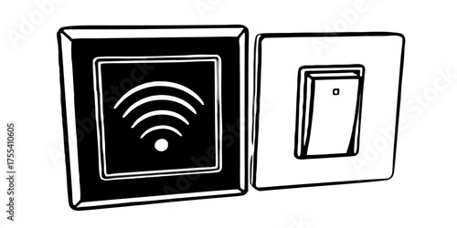 Smart home automation wifi switch technology wireless device control system connection electrical appliance design
