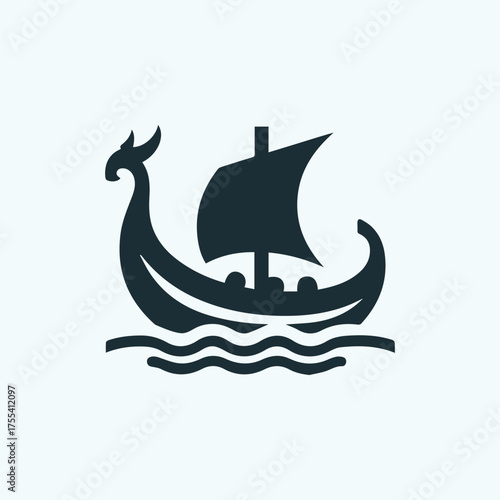 Viking Ship Logo