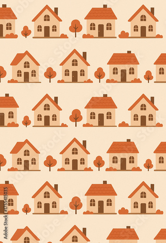 Cozy Home Pattern Background