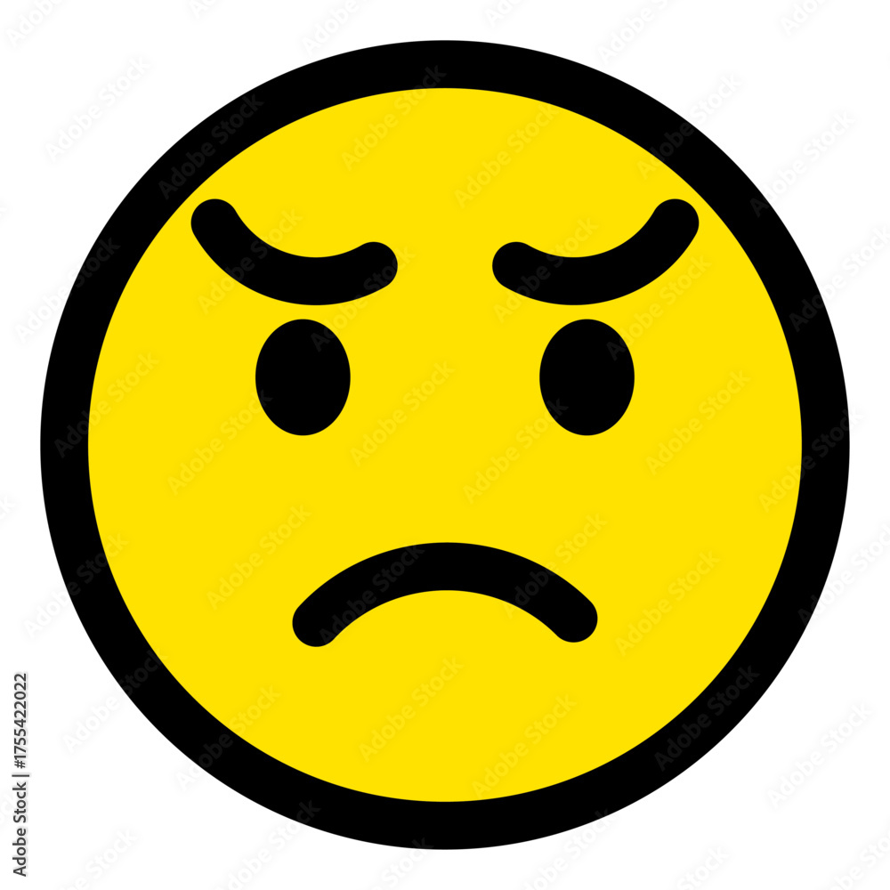 Fototapeta premium 怒っているアイコンイラスト