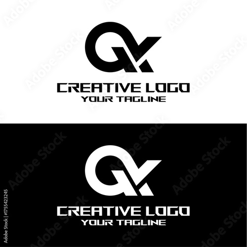 creative letter logo gk design vector