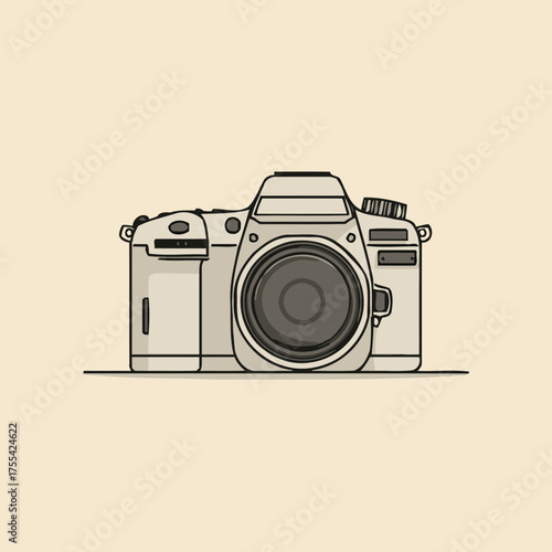 Clean camera vector artwork
