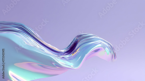Bright plastic composition captures liquid motion in hyper-saturated color gradients