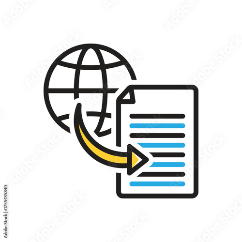 Multi color icon for transfer