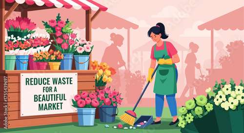 Eco-Friendly Flower Market: Cleaner Promotes Sustainable Practices and Reduces Waste
