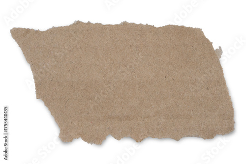 Wallpaper Mural A torn piece of beige paper with rough. Torn brown paper. Piece of scrap cardboard on transparent. Torontodigital.ca
