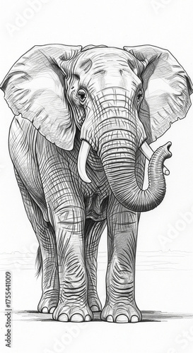 elephant in the sun