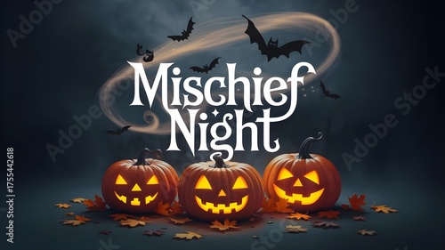 Mischief Night Festival Creative Pumpkin Design