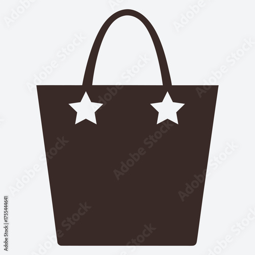 Elegant black leather tote bag with shoulder straps on a neutral background, A minimalist, modern black tote bag with double handles, presented on a plain, light gray background.