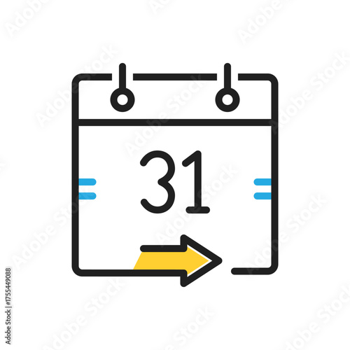 Multi color icon for come