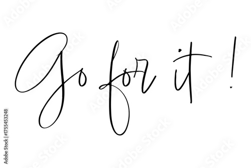 Go for it !
がんばれ！
よく目立つロゴマーク
