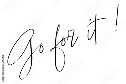 Go for it !
がんばれ！
よく目立つロゴマーク
