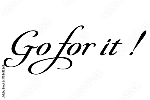 Go for it !
がんばれ！
よく目立つロゴマーク
