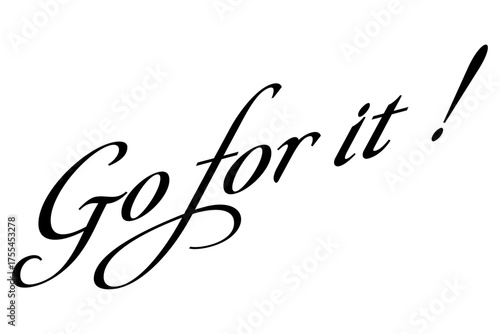 Go for it !
がんばれ！
よく目立つロゴマーク
