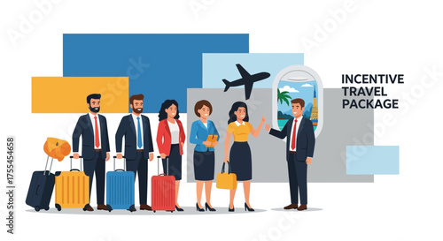 Team Going on Vacation, Presented by Travel Agent, Offering Incentive Travel Program