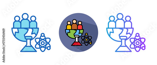 Citizen Science multistyle icon