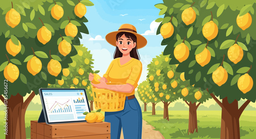 Lemon Orchard Productivity: A Modern Agronomist's Data-Driven Harvest and Sales