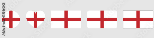 England flag wave isolated on png or transparent background, Symbol england ,template for banner, card, advertising, promote and business matching country poster, vector illustration
