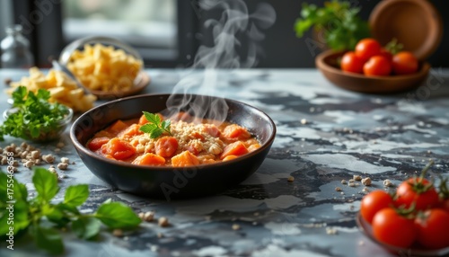 Steaming Bowl of Tomato Soup