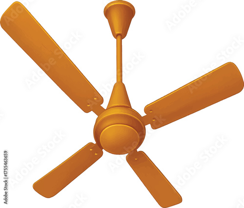 golden color fan.