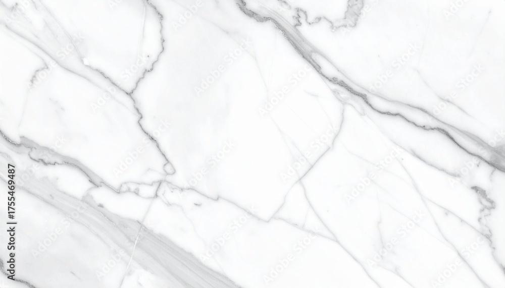 Obraz premium Elegant white marble texture with subtle grey veins background.