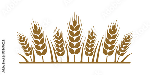 Wheat agriculture artwork for design

