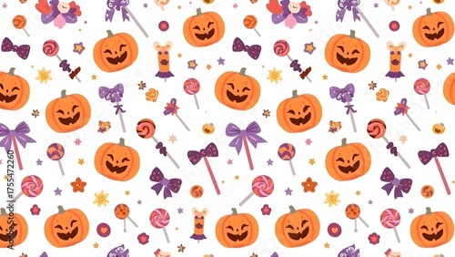 Cute Pumpkin and Ghost Backgrounds