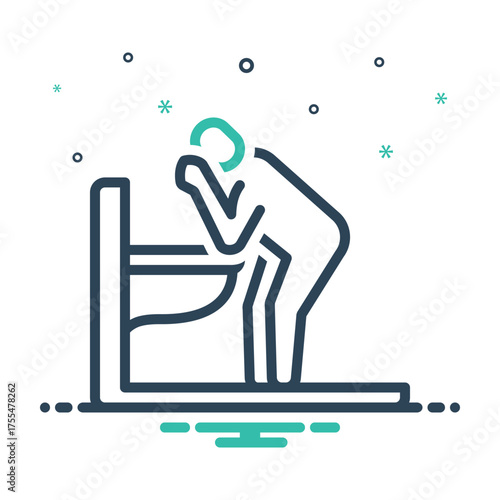 Mix icon for nausea
