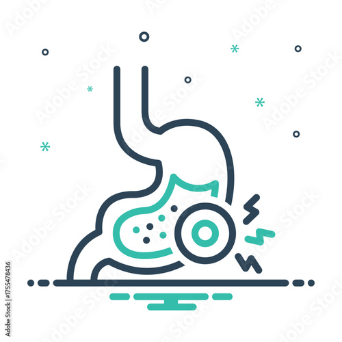 Mix icon for stomach pain