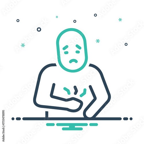 Mix icon for aching stomach