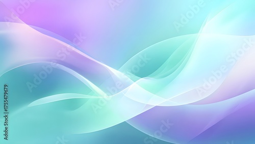 Abstract flowing ethereal waves of soft pastel colors blending seamlessly creating a dreamlike and serene visual atmosphere for creative projects