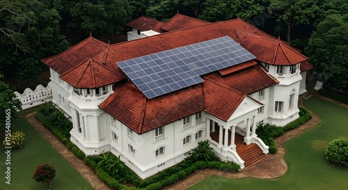 solar panel at Sri Lankan President House


