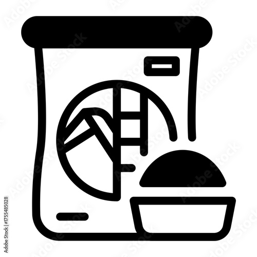 This Sugar icon is suitable for use in Supermarket.