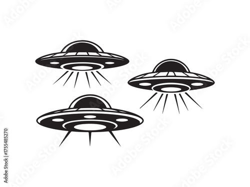 Flying saucers ufos space aliens invade