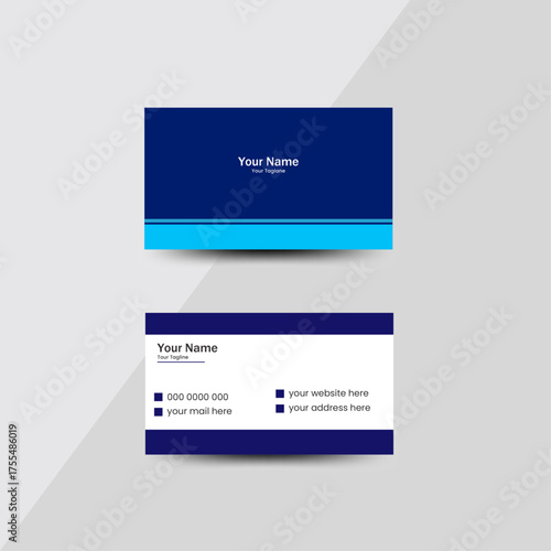 Business card design template, Clean professional business card template, visiting card, business card template.