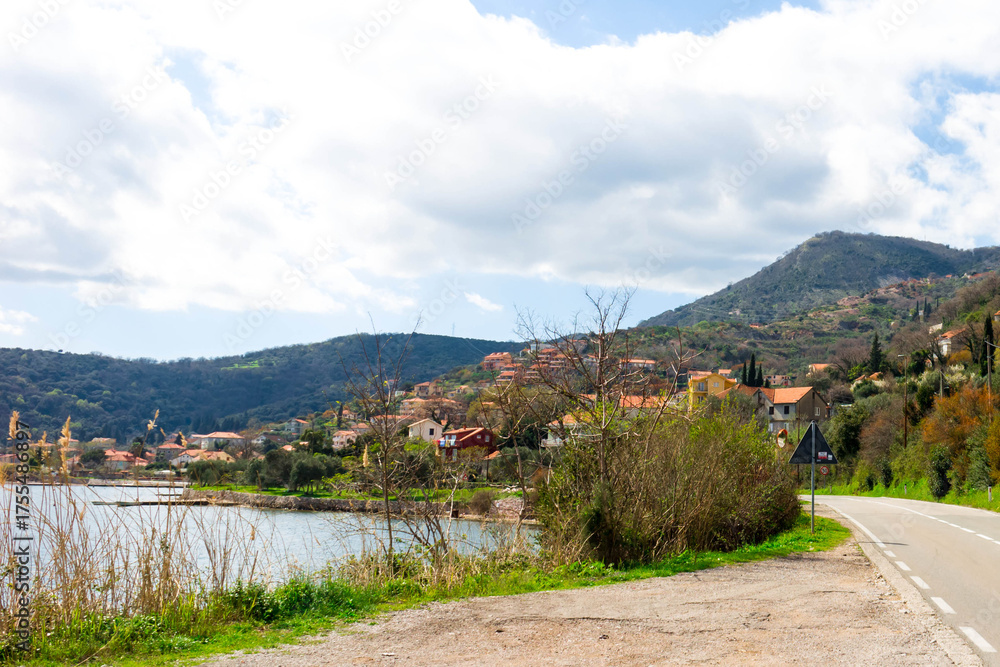 Obraz premium Rural area in Montenegro near Kotor.