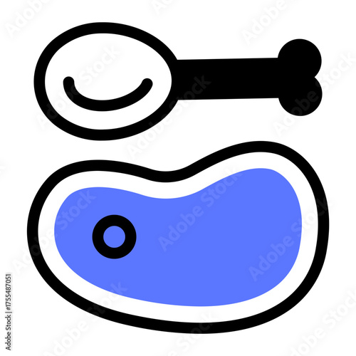 This Beef and Chicken icon is suitable for use in Supermarket.