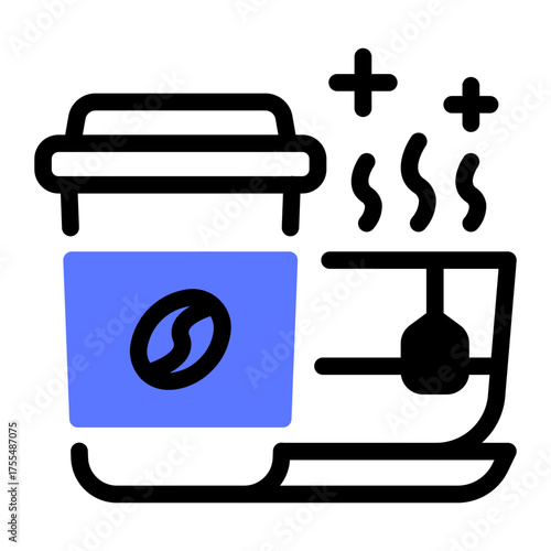 This Coffee and Tea icon is suitable for use in Supermarket.